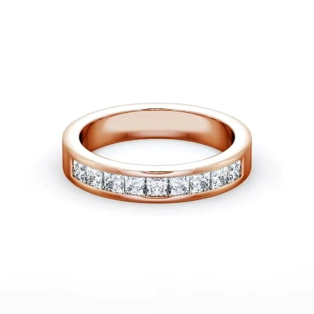 Juno Half Eternity Princess Lab diamond Channel Set Ring